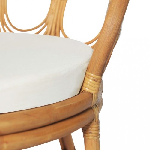 Jídelní židle přírodní ratan / plátno Dekorhome - BAREVNÁ VARIANTA: Přírodní