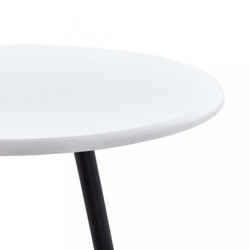 Barový stůl Ø 60cm Dekorhome - BAREVNÁ VARIANTA: Bílá