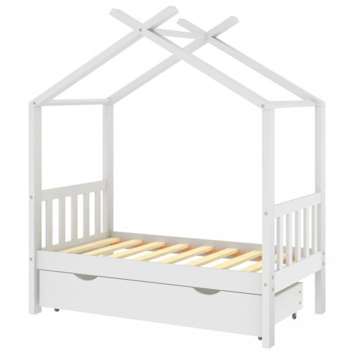 Detská posteľ 70x140 borovice Dekorhome - BAREVNÁ VARIANTA: Biela