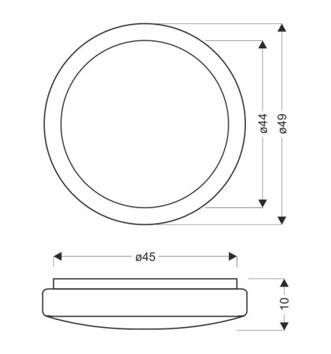 Stropní lampa Jasper 36W LED 49cm bílá 4000K IP44