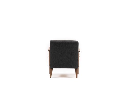 Kreslo ušiak Kemer - Dark Grey