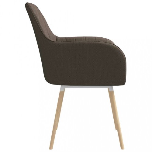 Jídelní židle 4 ks látka / bukové dřevo Dekorhome - BAREVNÁ VARIANTA: Krémová