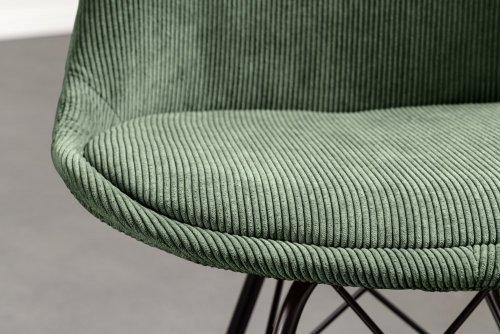 Jedálenská stolička 4 ks IKAROS menčester Dekorhome - BAREVNÁ VARIANTA: Zelená
