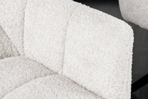 Otočné jídelní křeslo KOKALOS 2 ks bouclé Dekorhome