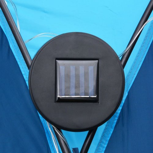 Párty stan s LED svetlami 3,6x3,6 m Dekorhome - BAREVNÁ VARIANTA: Modrá