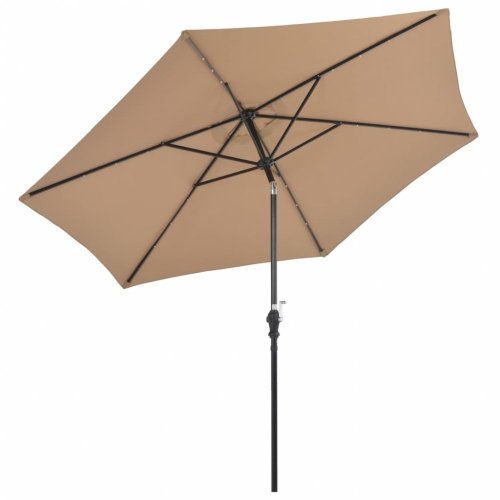Slunečník s LED Ø 300 cm
