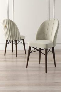 Súprava stoličiek (4 kusy) Ritim - Cream, Brown