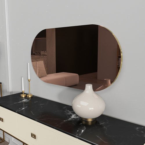 Zrkadlo Riors - Bronze, Gold