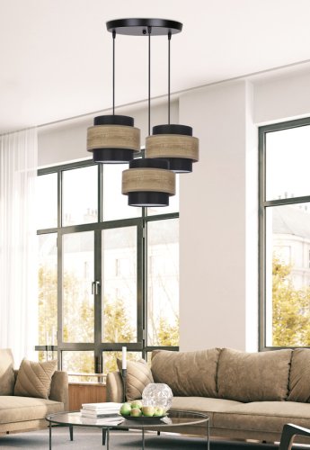 Závesná lampa TWIN 3xE27
