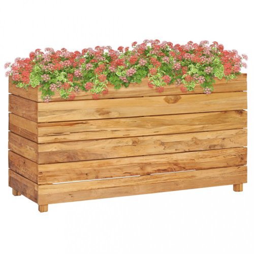 Záhradný kvetináč teakové drevo Dekorhome - ROZMER: 50x40x38 cm