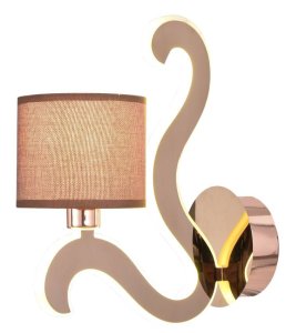 Měděné tkané stínidlo na nástěnnou lampu s LED ramenem Ambrosia