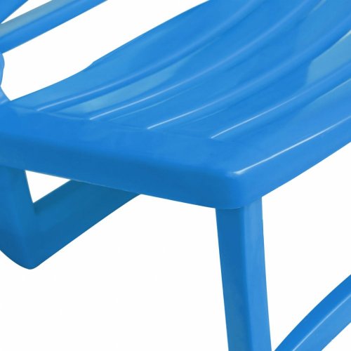 Skládací plážové židle 4 ks plast Dekorhome - BAREVNÁ VARIANTA: Bílá
