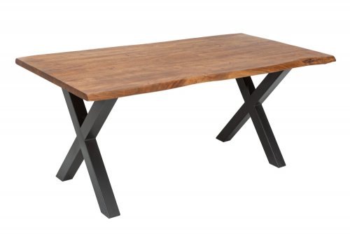 Jedálenský stôl ATHAMÁS akácia 3,5 cm Dekorhome - ROZMER: 160x90x77cm