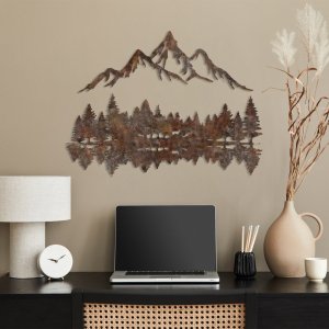 Dekoratívny kovový doplnok na stenu Rusty Landscape 2