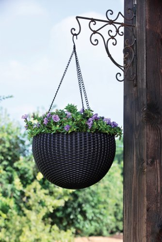 Závesný kvetináč HANGING SPHERE - BAREVNÁ VARIANTA: Hnedá