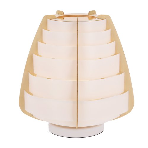 Stolní lampa béžová dřevo+plast Nagoja Ledea