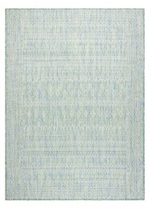 Kusový koberec Sion Sisal Aztec 22184 green/blue/ecru – na ven i na doma 80x150 cm