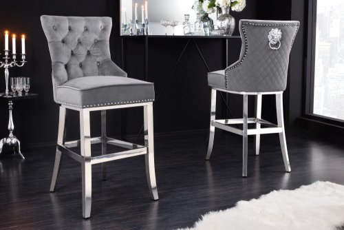 Chesterfield barová židle FRIXON Dekorhome