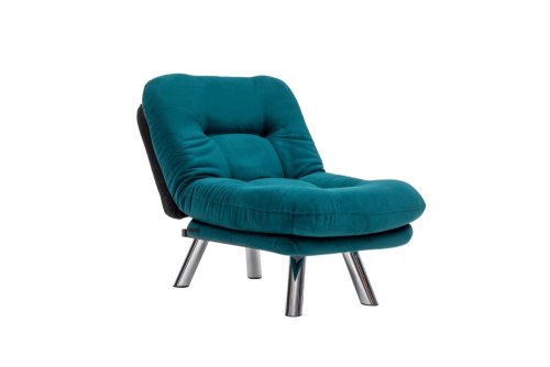 Rozkládací křeslo Misa Small Solo - Petrol Green