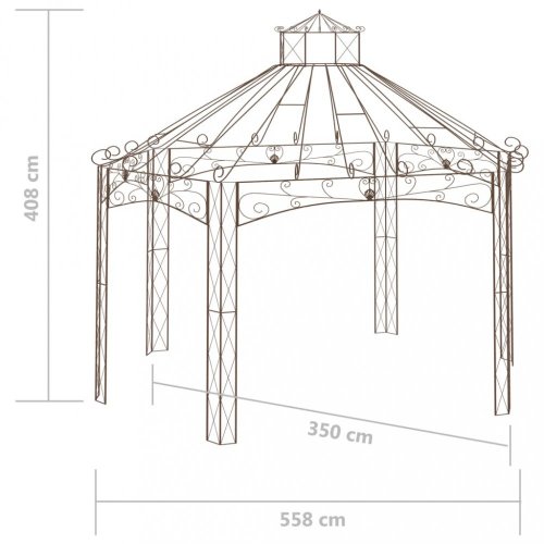 Záhradný altánok starožitný Dekorhome - ROZMER: 5,58x3,5x4,08 cm