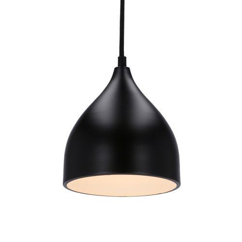 Závesná lampa Ystad 170mm LEDEA E27 40W kovová čierna