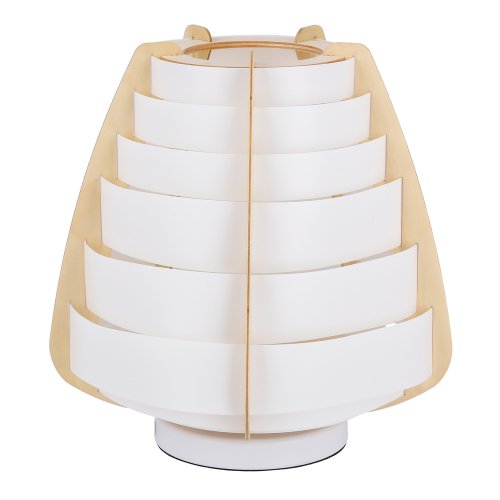 Stolní lampa béžová dřevo+plast Nagoja Ledea