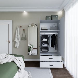 Šatníková skriňa Yaman 1600-042 - White