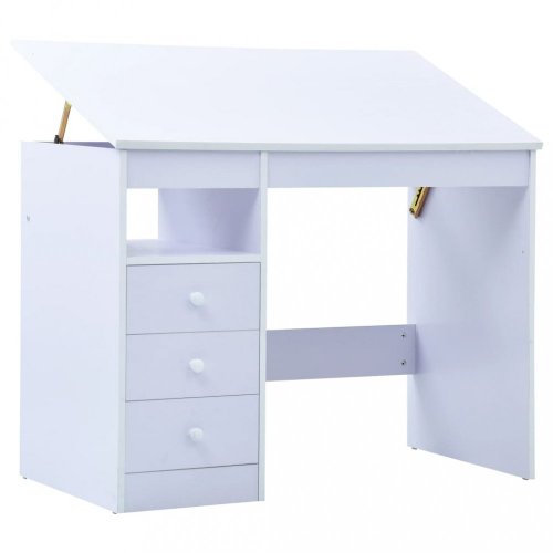 Dětský psací stůl náklopný Dekorhome - BAREVNÁ VARIANTA: Modrá