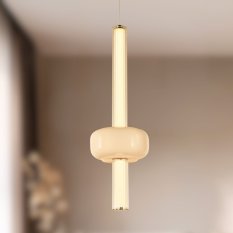 PURAS D lampa wisząca 15W LED 3000K klosz bezbarwny+biały