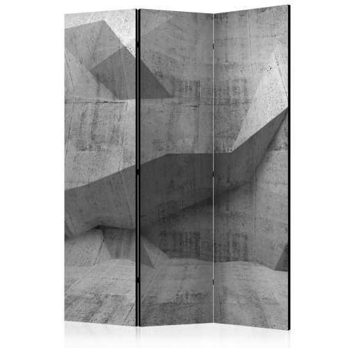 Paraván Concrete Geometry Dekorhome - ROZMĚR: 135x172 cm (3-dílný)