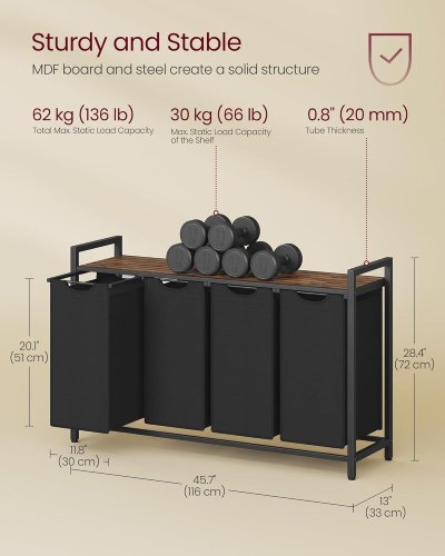 Koš na prádlo MADERA III