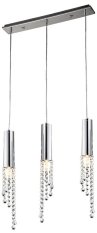 Závesná lampa 3xGU10 chróm +LED 3x3W Duero