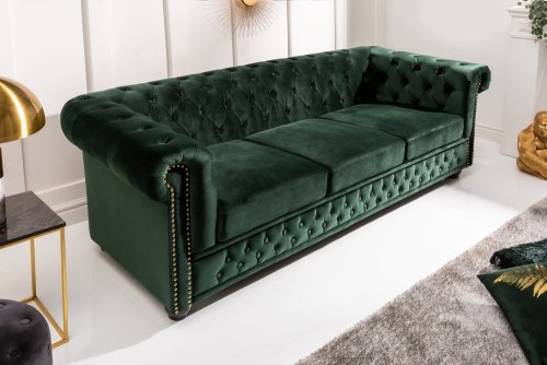 Chesterfield pohovka 3-místná MIDAS Dekorhome