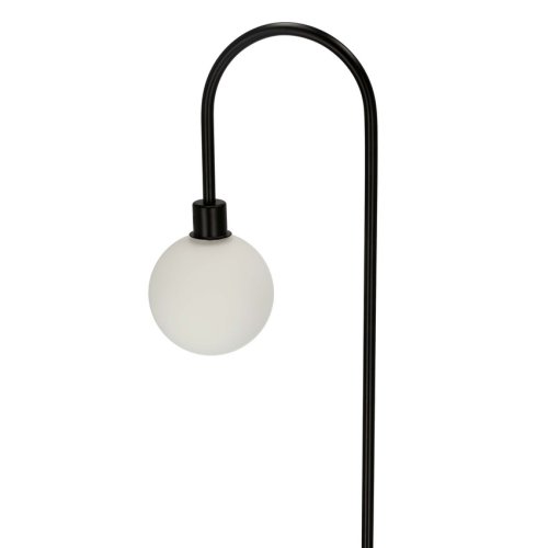 Stojaca lampa čierna polica 173 cm Vanity
