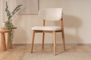 Stolička Lugias - Beech, White