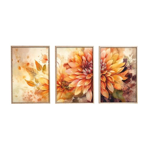 Dekorativní rámovaný obraz z MDF (3 kusy) Huhu220 - 50 x 70