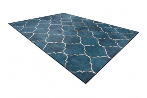 Kusový koberec ANDRE Maroccan trellis 1181 blue 80x150 cm