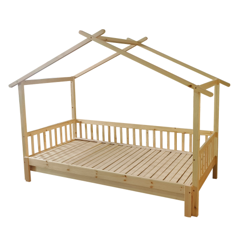 Detská Montessori posteľ KESIO s prístelkou