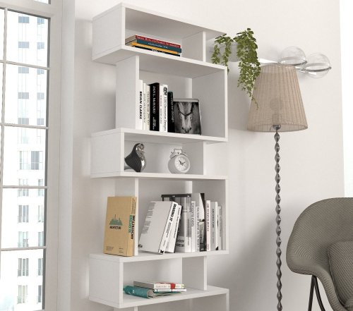 Knihovna Blok - White