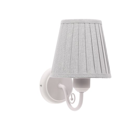 Nástenná lampa FIREZ biela 1x40W E27 sivé tienidlo