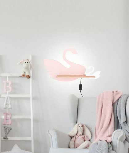 Detská nástenná lampička SWAN LED