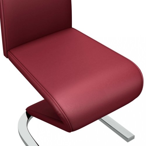 Jedálenská stolička 2 ks umelá koža / chróm Dekorhome - BAREVNÁ VARIANTA: Sivá