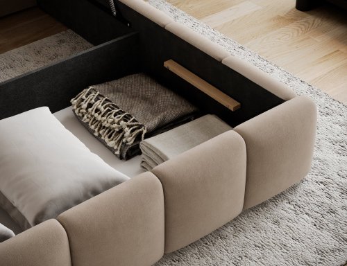 Posteľ Edvige + Drevený rám 160x200