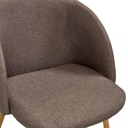 Jídelní set 5ks textil / dub Dekorhome