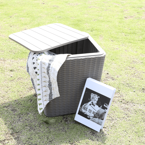 Zahradní stolek / úložný box UGUR - BAREVNÁ VARIANTA: Šedohnědá taupe