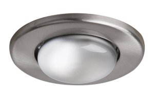 Stropná lampa, saténový nikel, okrúhla, OZS-01