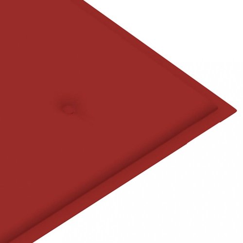 Zahradní lavice s poduškou 135 cm Dekorhome - BAREVNÁ VARIANTA: Červená / bílá