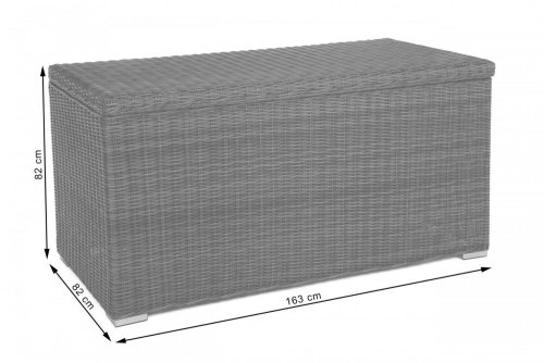 Zahradní úložný box polyratan 1037 l