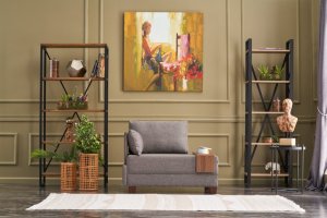 Kreslo / Jednomiestna pohovka Fly Left - Brown