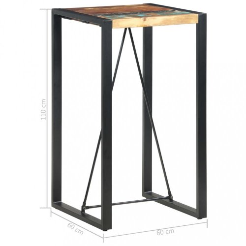 Barový stôl hnedá / čierna Dekorhome - ROZMER: 110x60x110 cm